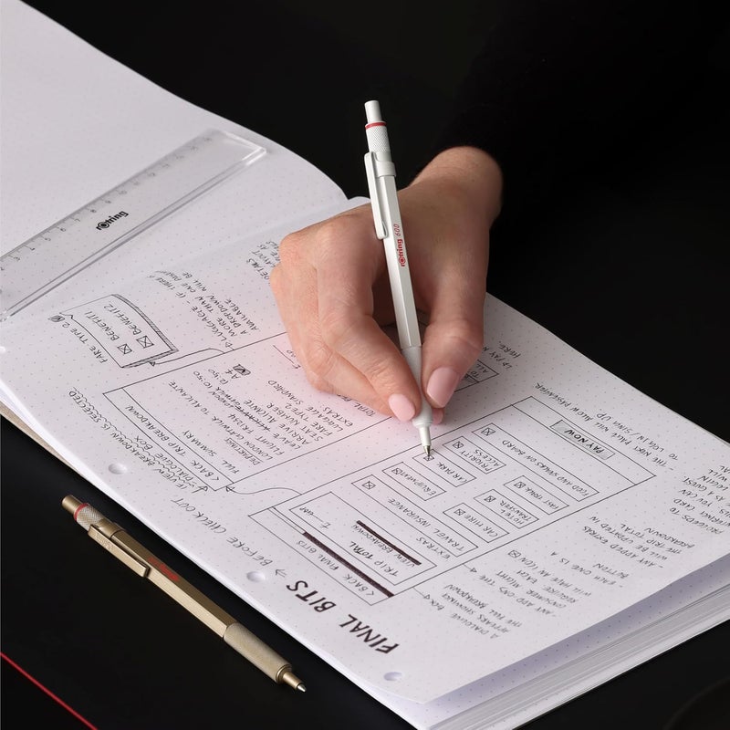 rOtring 600 Ballpoint Pen - Pearl White - Image 2
