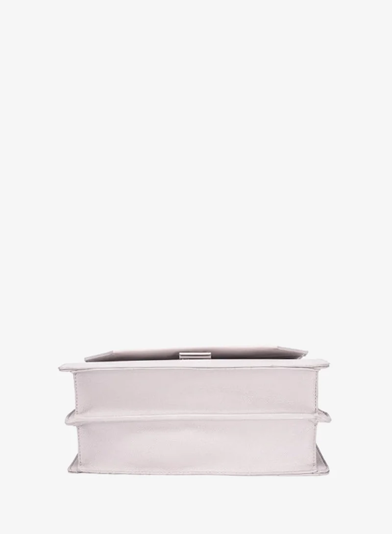 David Jones Snow Lilac David Jones Clutch formal handbag CM8264 | The new modern design formal and evening bag for women| Faux leather medium size top handle bag for Women | Best Price UAE
