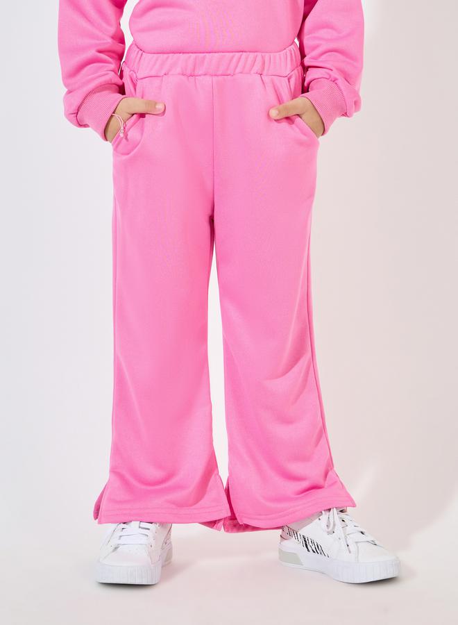 Styli Embossed Print Sweatshirt & Split Hem Pants Set  - Image 5