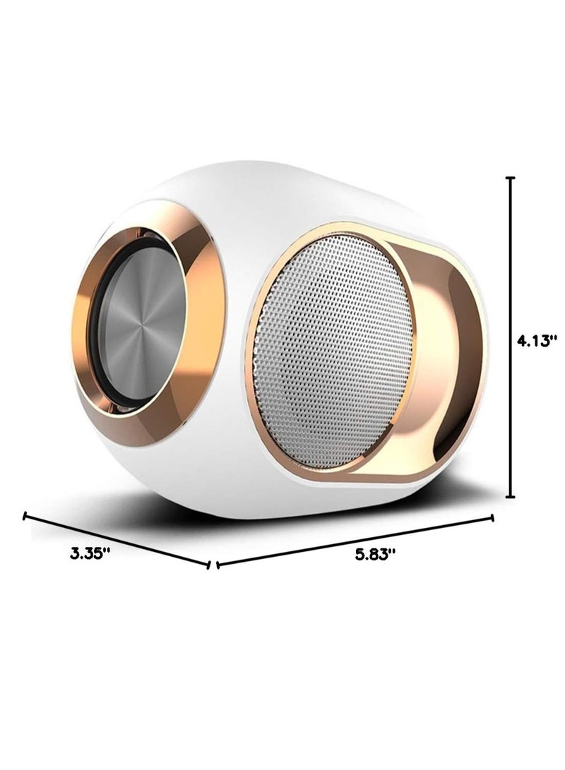 X6 Portable Wireless Speaker - Deep Bass, TWS Stereo, Built-In Mic for Calls - FM Radio, TF Card, USB Playback - Ideal for Travel and Outdoor Use