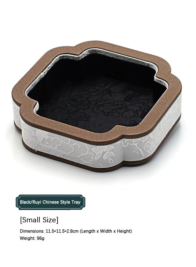 Luxury Chinese Vintage Jewelry Display Stand,Jewelry Storage Tray,Storage Boxes Multi-Function Countertop Showcase Tray for Ring, Bracelet & Earring,Jade - Image 2