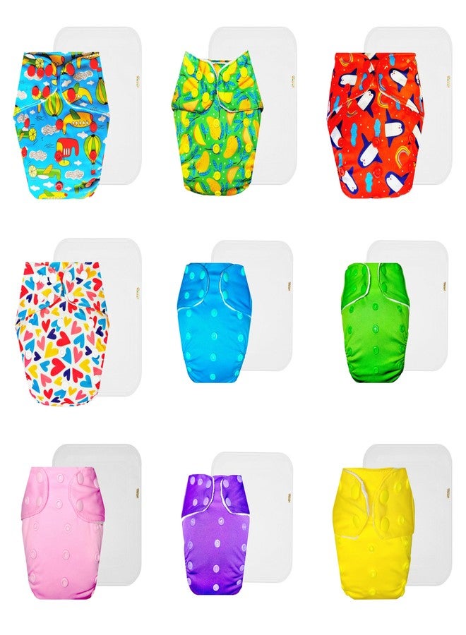 حفاضات دمبلدو القماشية الممتازة مع حشوة قطنية (عبوة من 9) | شعور بالجفاف والراحة | تهوية جيدة | سريعة الجفاف | مناسبة للارتداء طوال اليوم | من 3 أشهر إلى 3 سنوات | مناسبة للأطفال من الجنسين - Image 1