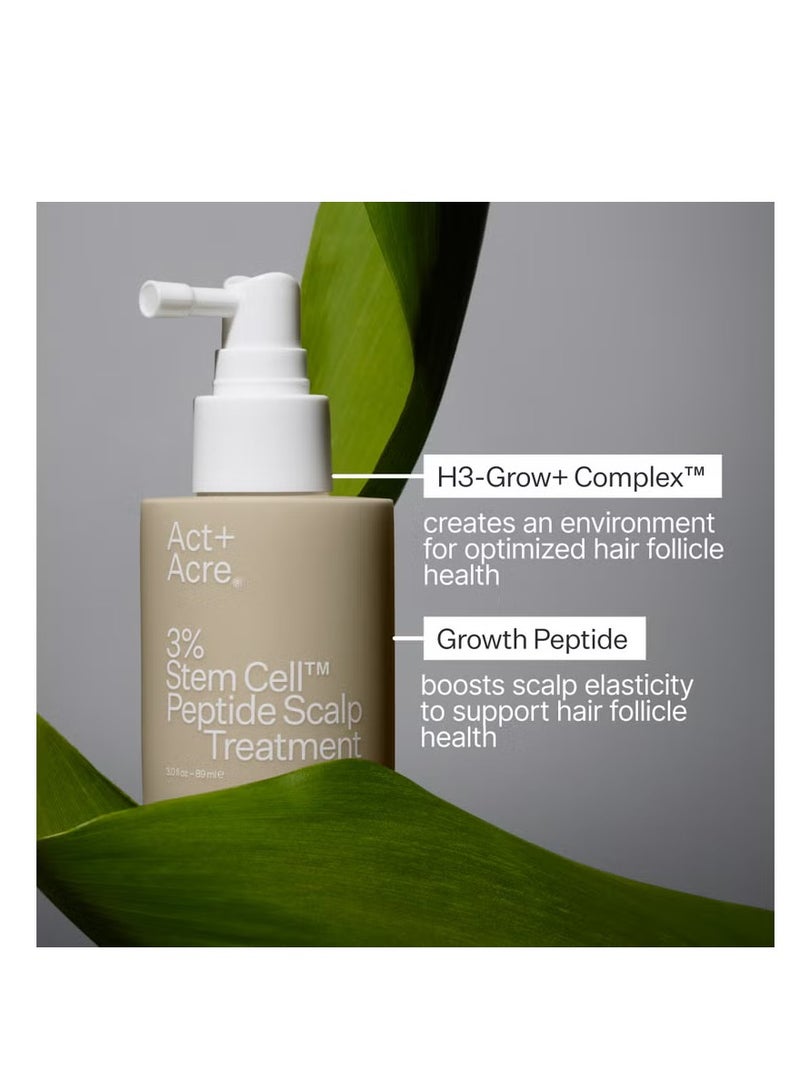 Act+Acre 3% Stem Cell Peptide H3-Grow+ Complex Scalp Treatment For Hair Thinning and Growth 89ml - Image 4