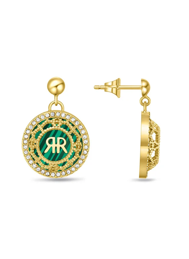 CERRUTI 1881 Arabesque.3 Gold Sophisticated and Timeless Earrings For Women