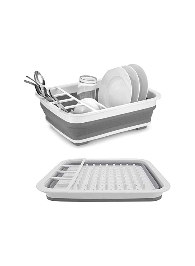 Zaboon Dish Storage Rack Dish Drainer Dinnerware Basket For Kitchen Counter Rv Campers Portable Dinnerware Organizer - Image 2