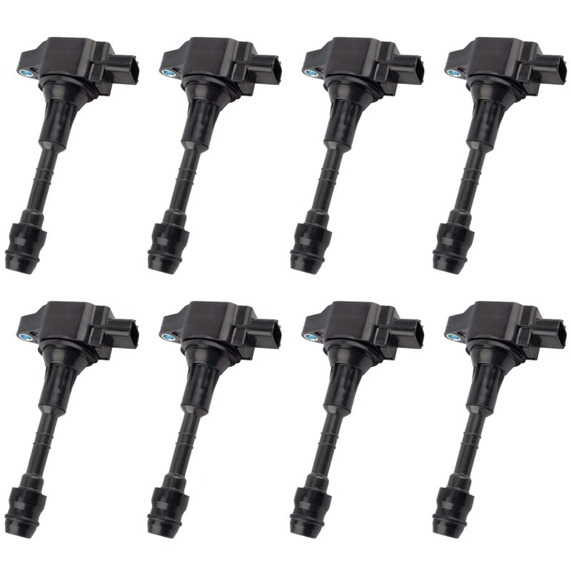BOXI 8pcs Ignition Coils Fits for Infiniti QX56 20072010 for Nissan Armada 20072015NV2500 NV3500 20122016Pathfinder 20082012Titan 20082015 V8 56L 22448ZE00A 22448ZE00C UF551 E1051