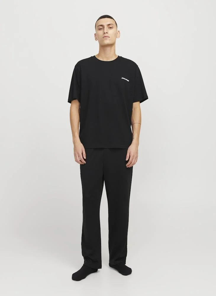 JACK & JONES Logo T-Shirt And Pants Set