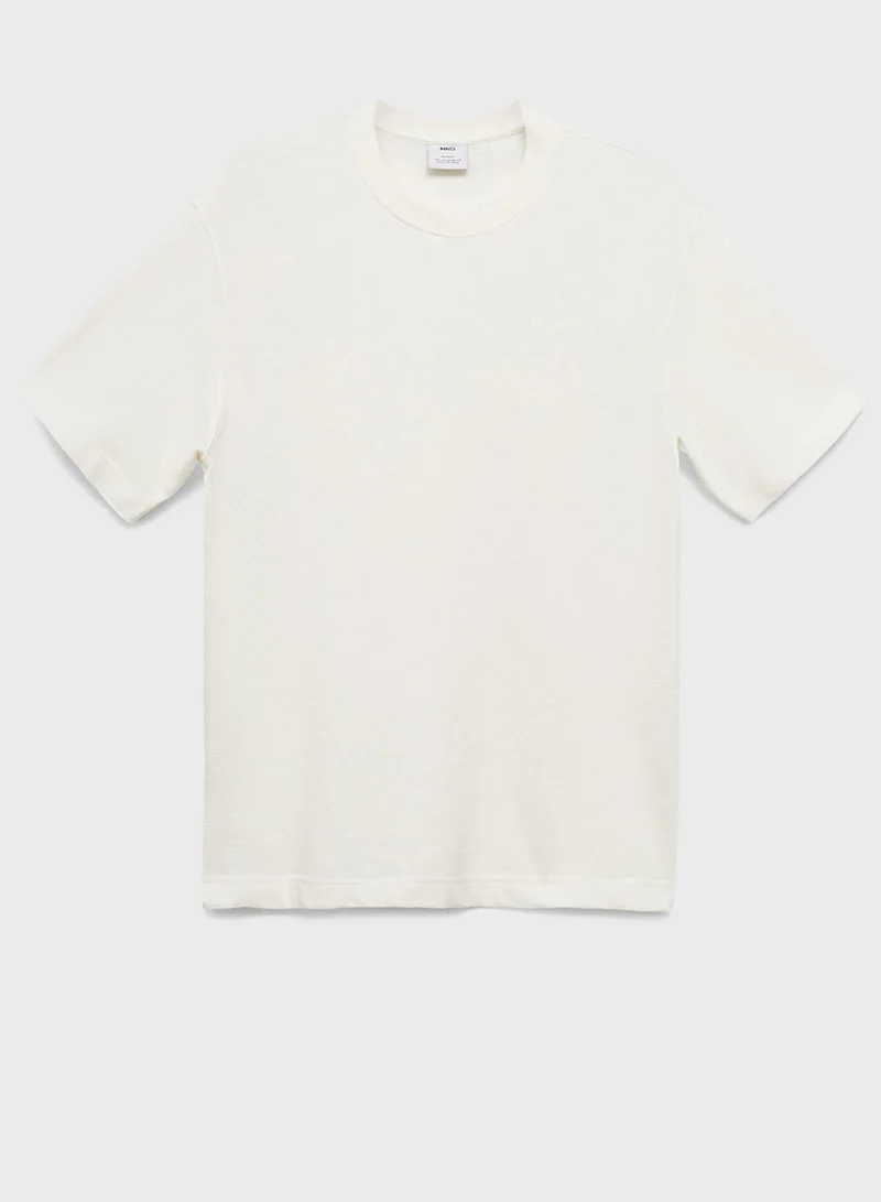 Mango Man Crew Neck T-Shirt