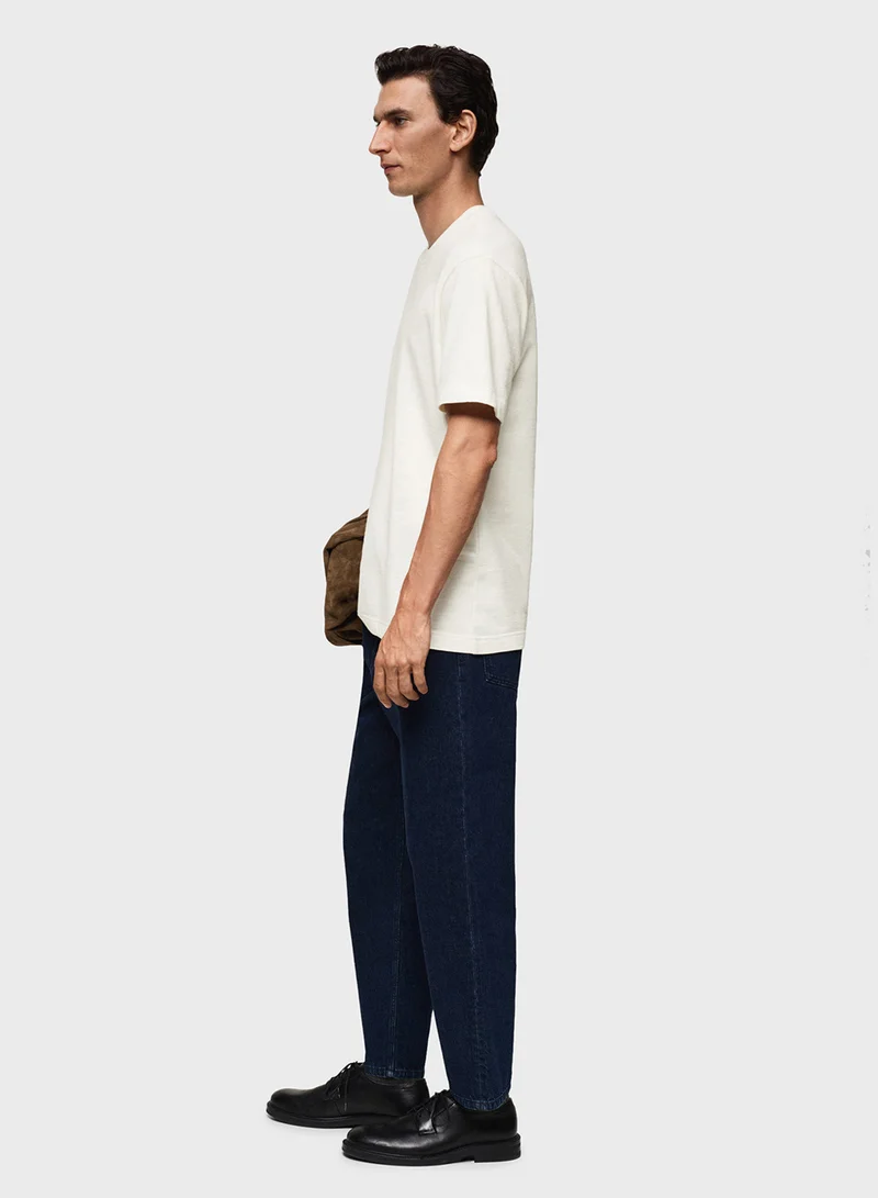 Mango Man Crew Neck T-Shirt