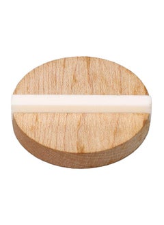 Thoraya Guitar Resonator Biscuit Replacement Maple Wood Biscuit with Ox Bone Saddle for Single Cone Resonator GK999B  - Image 2