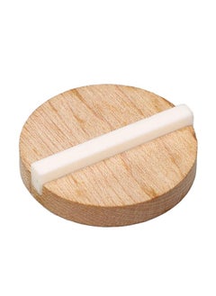 Guitar Resonator Biscuit Replacement Maple Wood Biscuit with Ox Bone Saddle for Single Cone Resonator GK999B
