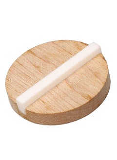Thoraya Guitar Resonator Biscuit Replacement Maple Wood Biscuit with Ox Bone Saddle for Single Cone Resonator GK999B  - Image 4