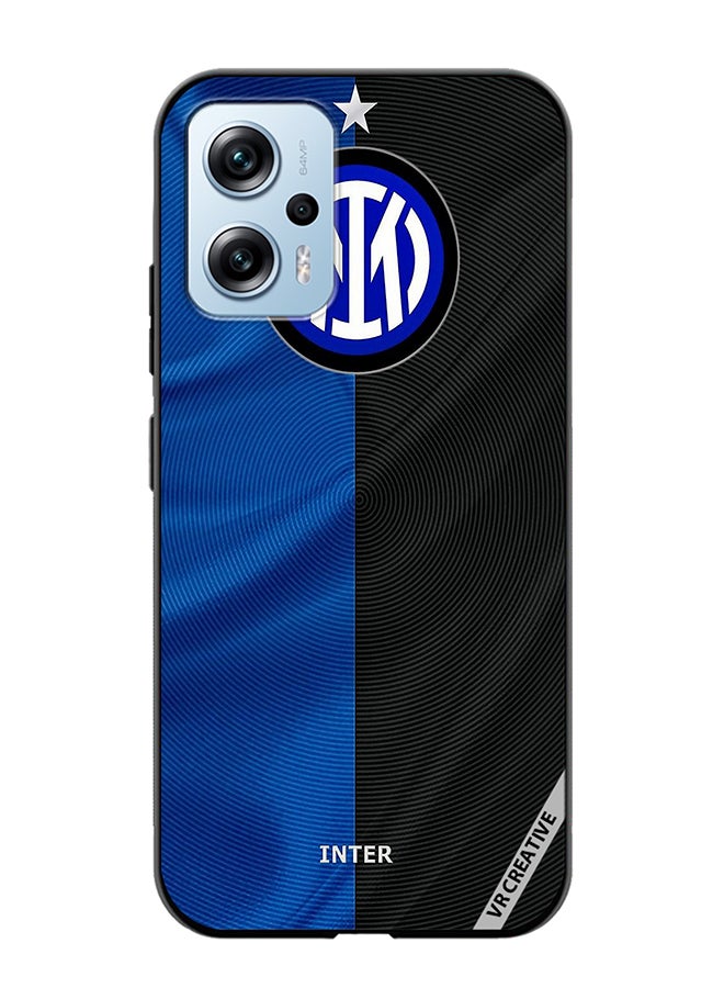 VR CREATIVE Protective Case Cover For Xiaomi Poco X4 GT Inter Milan Logo Design Multicolour - Image 1