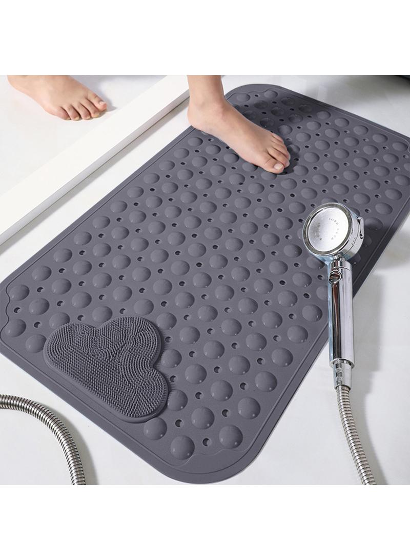 Bathroom anti slip mat, shower room children's fall massage floor gray 40 * 70CM - Image 1
