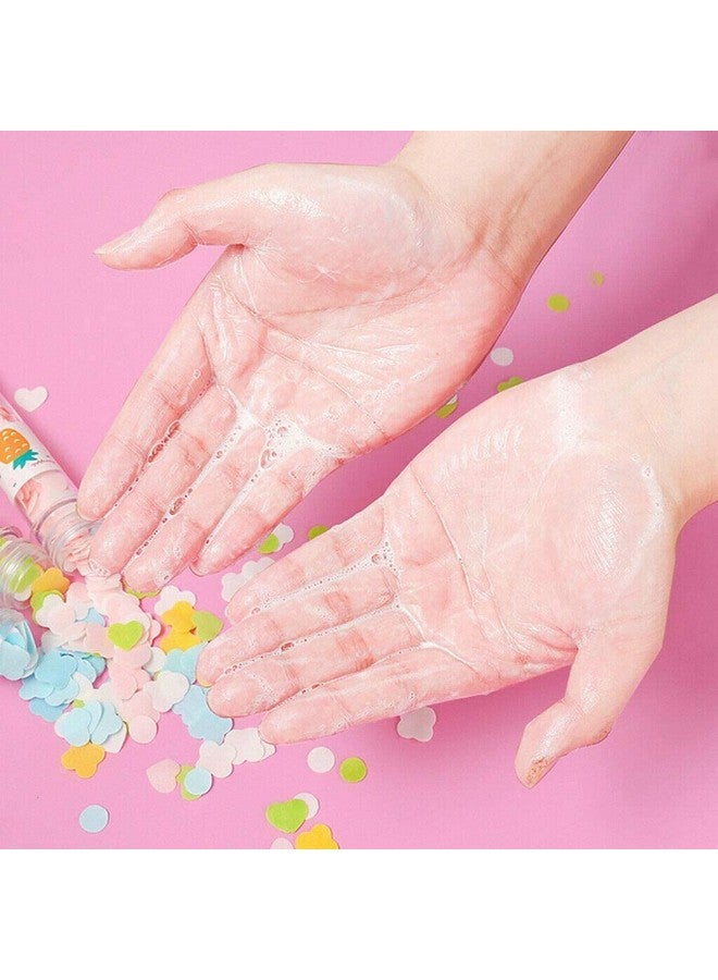 MELVIS Flower Design Tube Shape Bottle Paper Soap Clean Soft Bath For Travel (Pack of 2) - Assorted Colors - Image 4