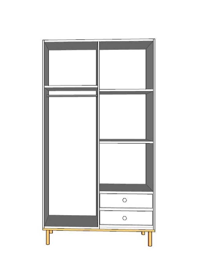 فرنتشر فاكتوري خزانة خشبية M0727 - Image 2