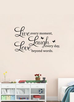 Spoil Your Wall Love Laugh Live Vinyl Quote  Wall Decal - Wall Arts Home Décor - Wall Sticker, 70x25 cm by Spoil Your Wall  - Image 1