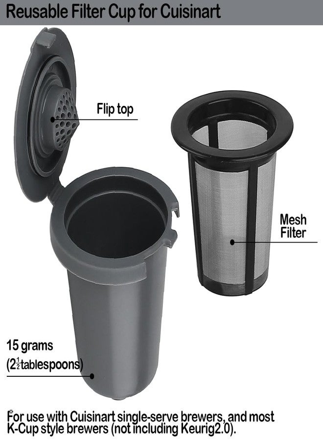 Veterger Replacement Parts 2pcs SS-RFC HomeBarista Reusable Filters Cup, Compatible with Cuisinart Single Serve Coffee Makers - Image 3