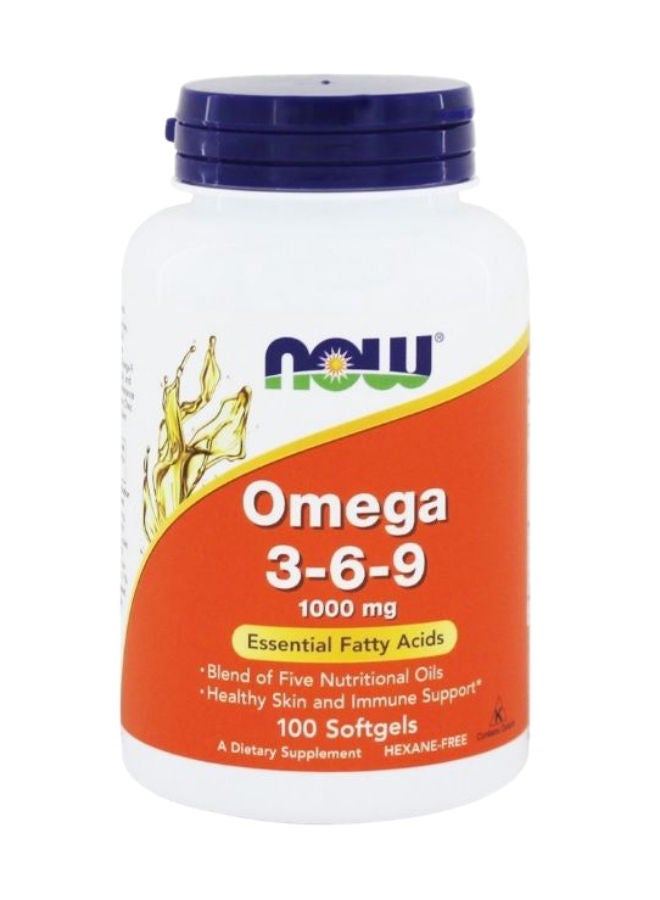 now Omega 3-6-9 1000 mg Softgels 100's - Image 1