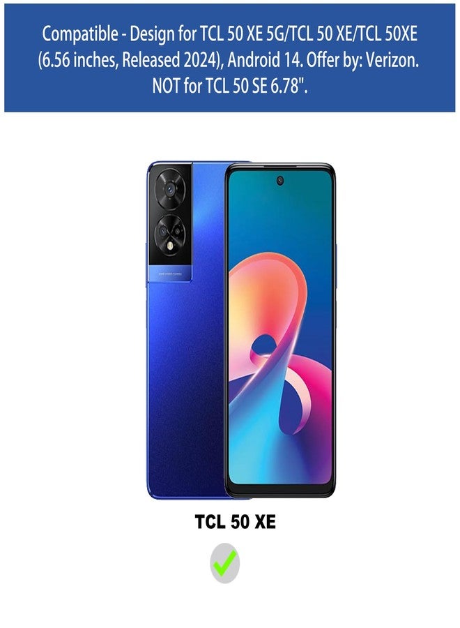 Ailiber for TCL 50 XE 5G Case, with Screen Protector, Dual Layer Shockproof Protective, Silicone Bumper Non Slip Back, Heavy Duty Rugged Cell Phone Cover for TCL 50XE Nxtpaper-Purple - Image 2
