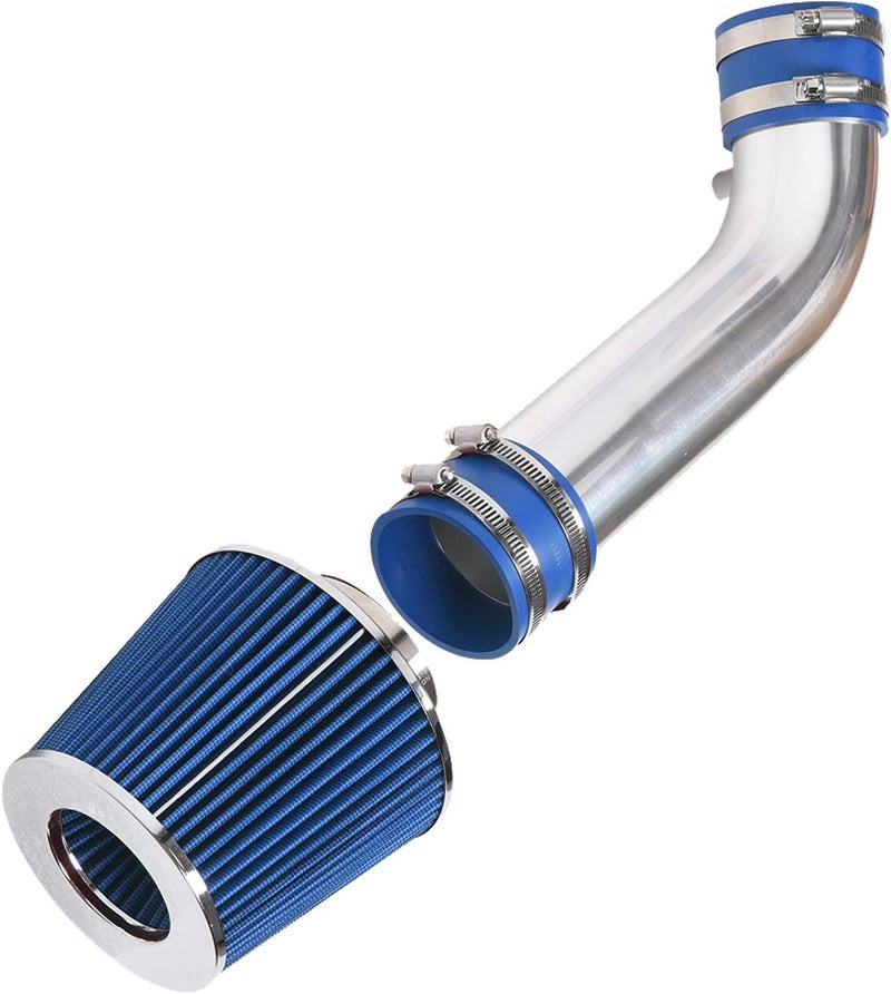 MOOSUN 3 Inch Cold Air Intake Pipe with Filter for Infiniti FX35, G35 & Nissan 350Z 3.5L V6 (Blue) - Image 1