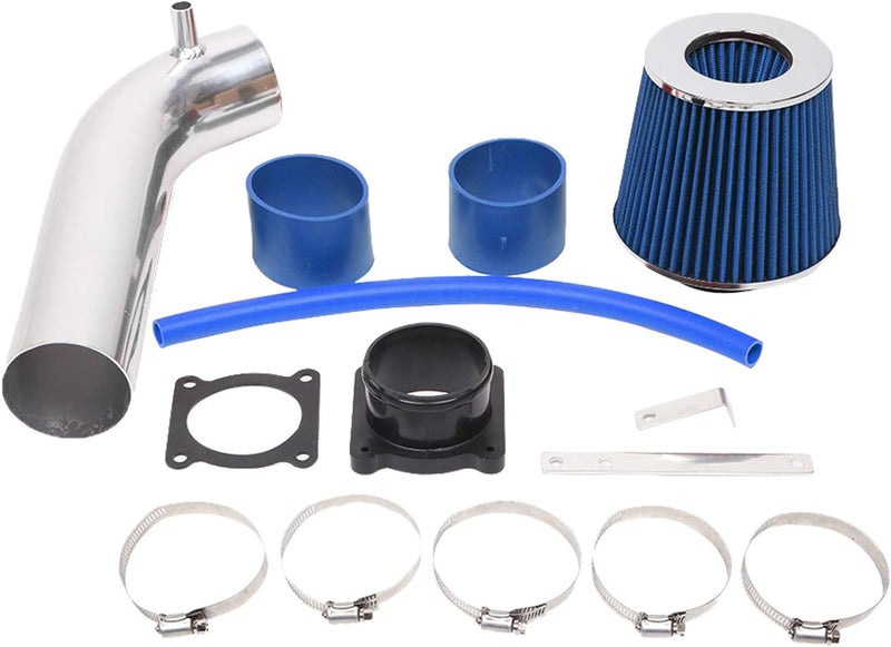 MOOSUN 3 Inch Cold Air Intake Pipe with Filter for Infiniti FX35, G35 & Nissan 350Z 3.5L V6 (Blue) - Image 3