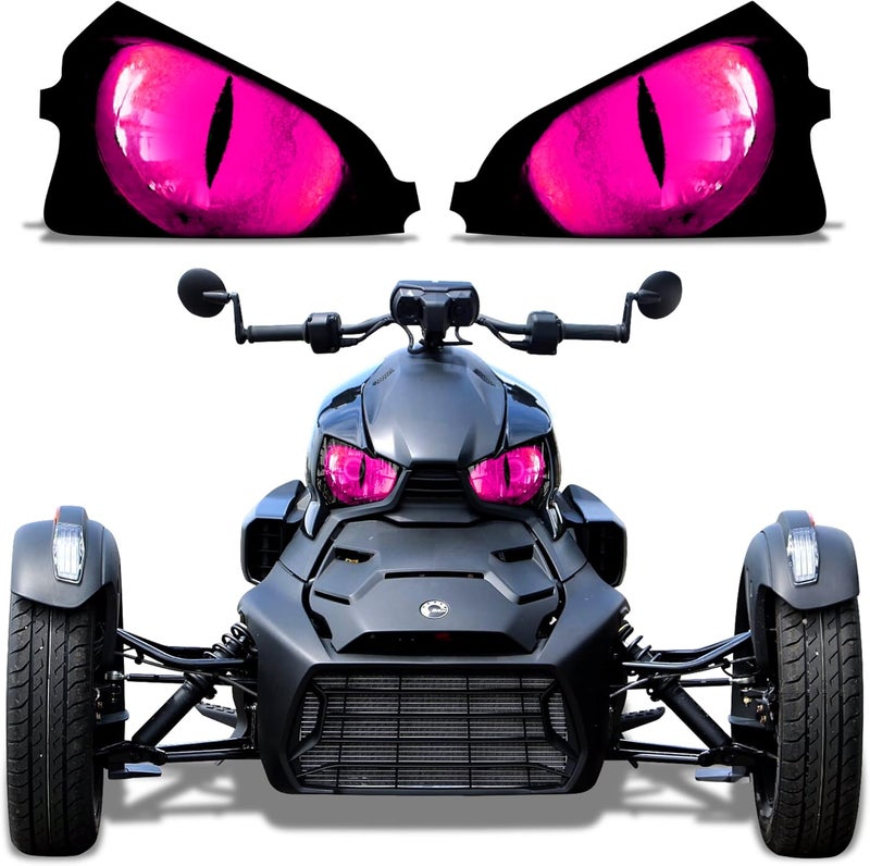 AMR Racing Roadster Headlight Eye Graphics Decal Cover for Can-Am Ryker 2019-2022 - Eclipse Pink