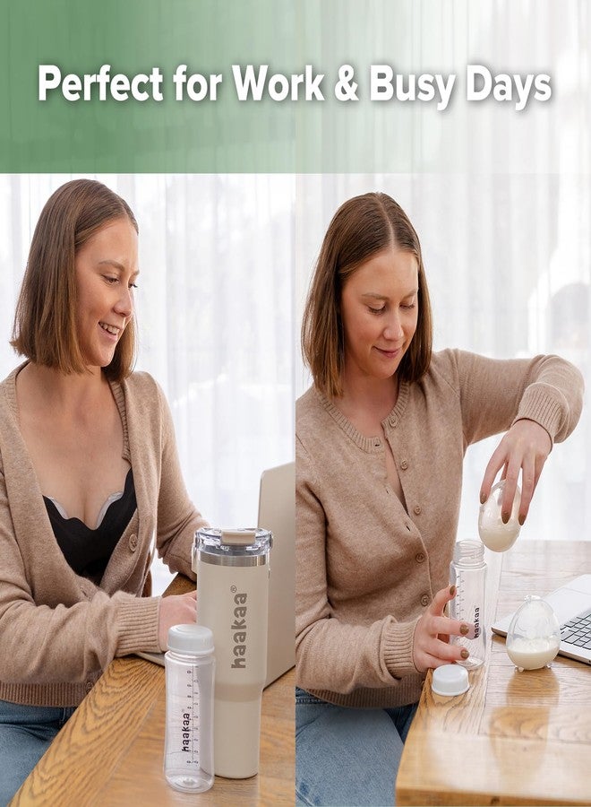 haakaa Portable Breastmilk Cooler 30oz/900ml, Up to 20 Hours of On-The-go Cooling, Larger Capacity Breast Milk Chiller with a 300ml Inner Breastmilk Storage Bottle & Leakproof Lid with Straw & Sip - Image 5