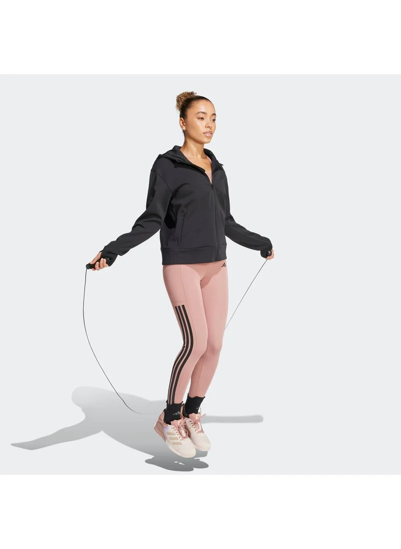 Adidas D4T Workout Full Zip Hooded Sweatshirt