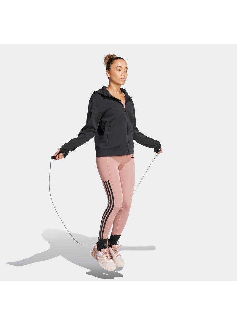 Adidas D4T Workout Full Zip Hooded Sweatshirt - Image 5