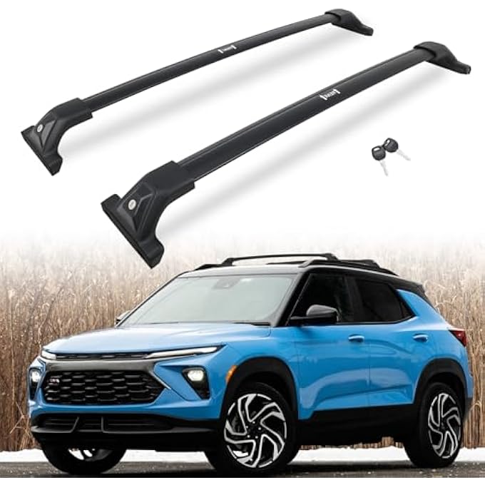 rayihni Lockable Roof Rack Cross Bars Fit for Chevrolet Chevy Trailblazer 2021-2025 Crossbars Luggage Baggage Carrier Cargo Bar with Side Rails - Image 1