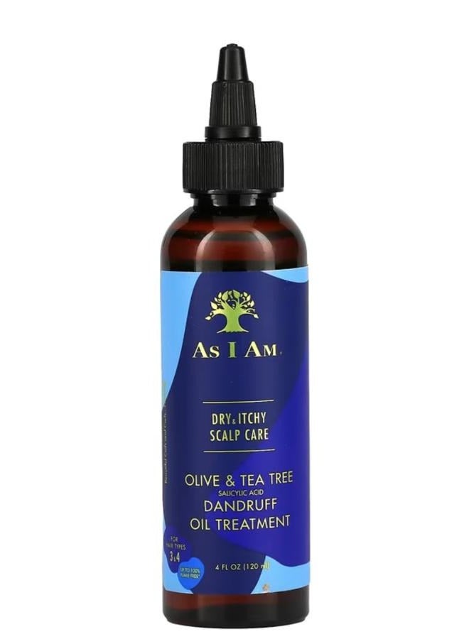 آز أي آم العناية بفروة الرأس الجافة والحكة، علاج زيتي لفروة الرأس غني بحمض الساليسيليك وزيت الزيتون وزيت شجرة الشاي، يحارب القشرة 120 مل