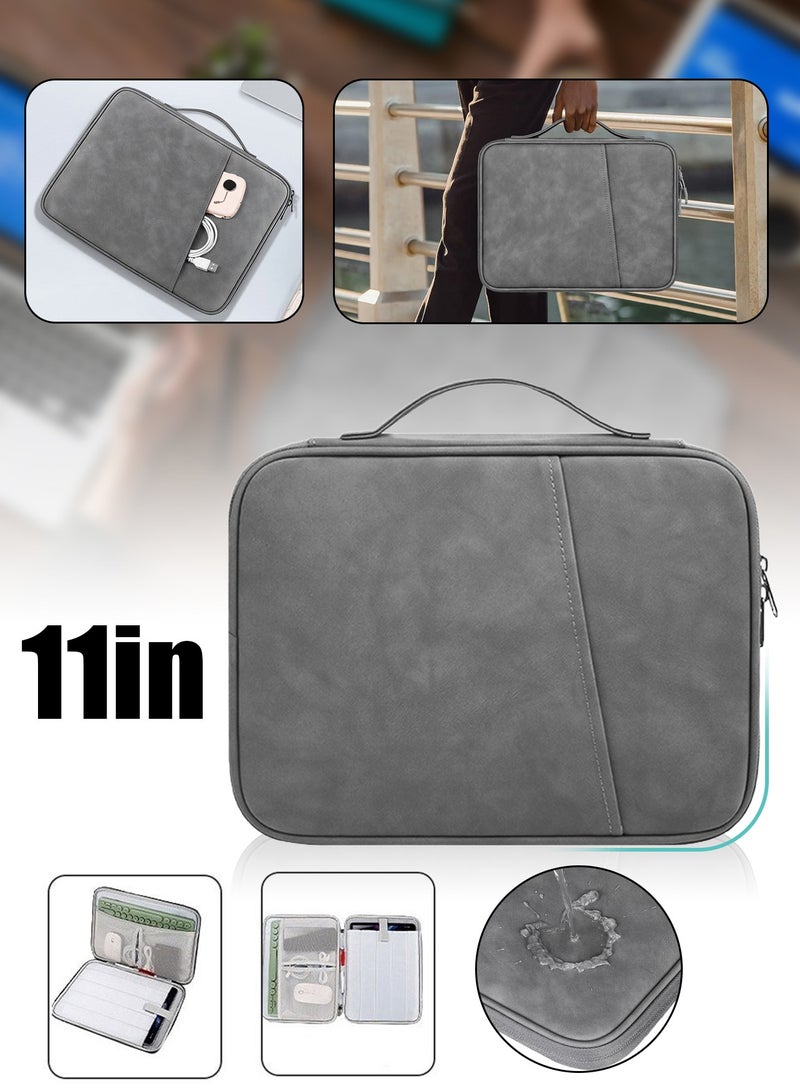 Leon Home 10.8-11 inch waterproof laptop bag, leather tablet case, compatible with iPad/11-inch iPad Pro/10.2-inch iPad/10.9-inch iPad Air/10.5-inch iPad Pro Air, Galaxy Tab A8 - Image 1