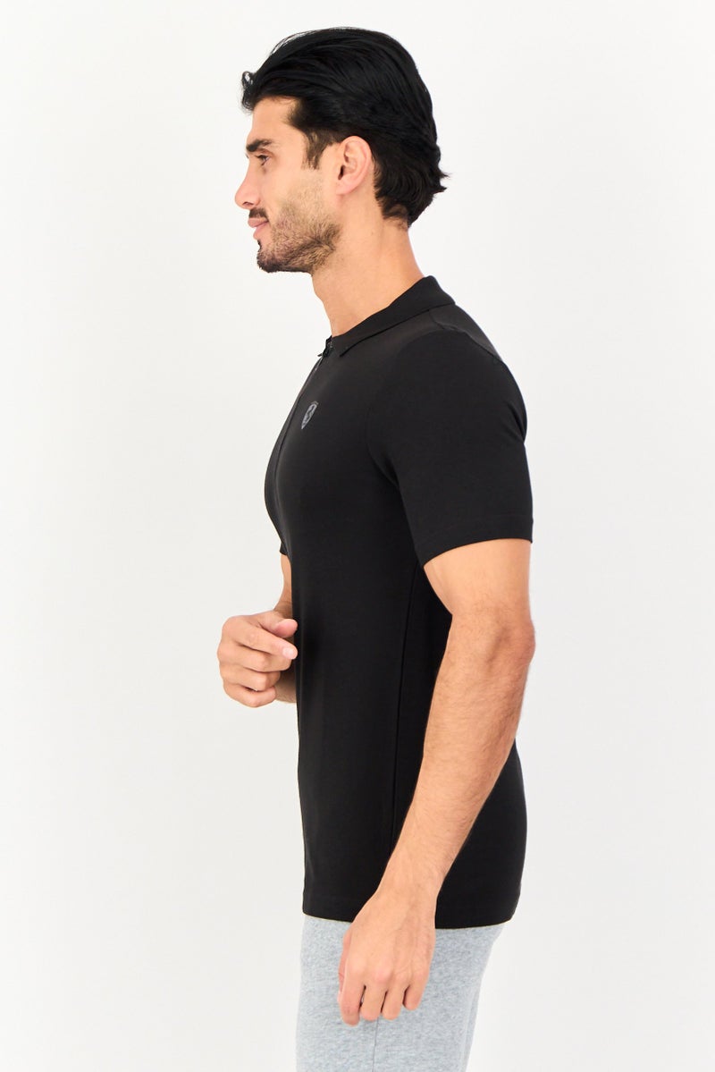 PUMA قميص بولو قصير الأكمام للرجال من بومة × سكوديريا فيراري، رياضي، خارجي، أسود - Image 4