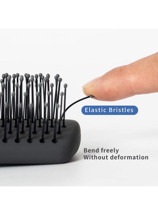 RHOS Hos Hair Brush For Mendetangler Hair Brush For Styling/Massgaenylon Bristles Hair Brush For Wet And Dry Hairmen Styling Brush For Bangs Thin Short Think Hair(1 Packgray) - Image 3