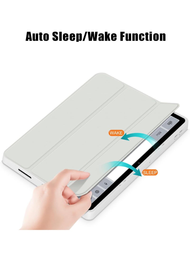 Rock Pow - Case for Xiaomi Redmi Pad SE 11.0 Inch Released 2023 Smart Slim Folio Stand Auto Sleep/Wake Cover with Pencil Slot Clear Transparent Back Shell - Image 1