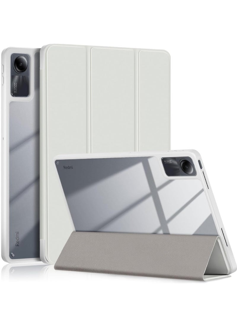 Rock Pow - Case for Xiaomi Redmi Pad SE 11.0 Inch Released 2023 Smart Slim Folio Stand Auto Sleep/Wake Cover with Pencil Slot Clear Transparent Back Shell - Image 1