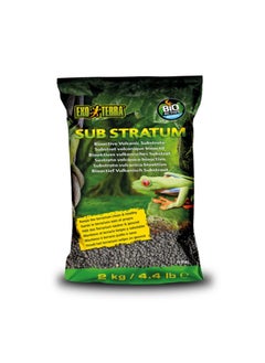 إكسو تيرا Exo Terra Sub Stratum، ركيزة بركانية نشطة بيولوجيًا لتراريوم الزواحف، تزيل الروائح وتوفر مستويات الرطوبة الصحيحة 4.4 رطل  - Image 1