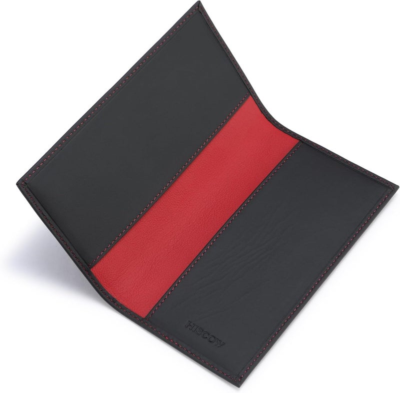HISCOW Minimalist Checkbook Cover - Full Grain Leather - Image 1