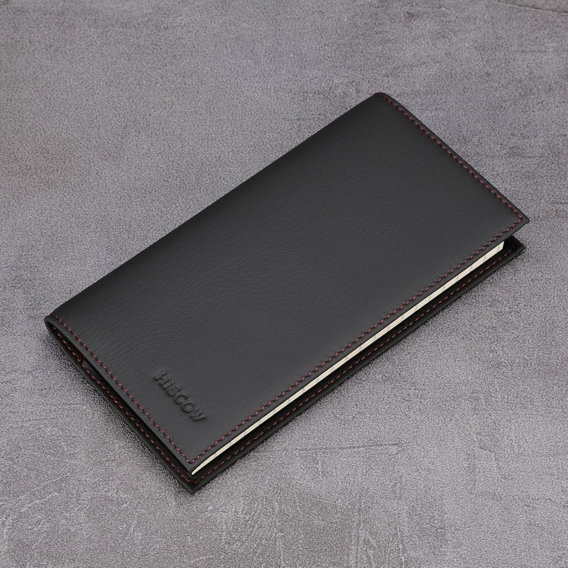 HISCOW Minimalist Checkbook Cover - Full Grain Leather - Image 3