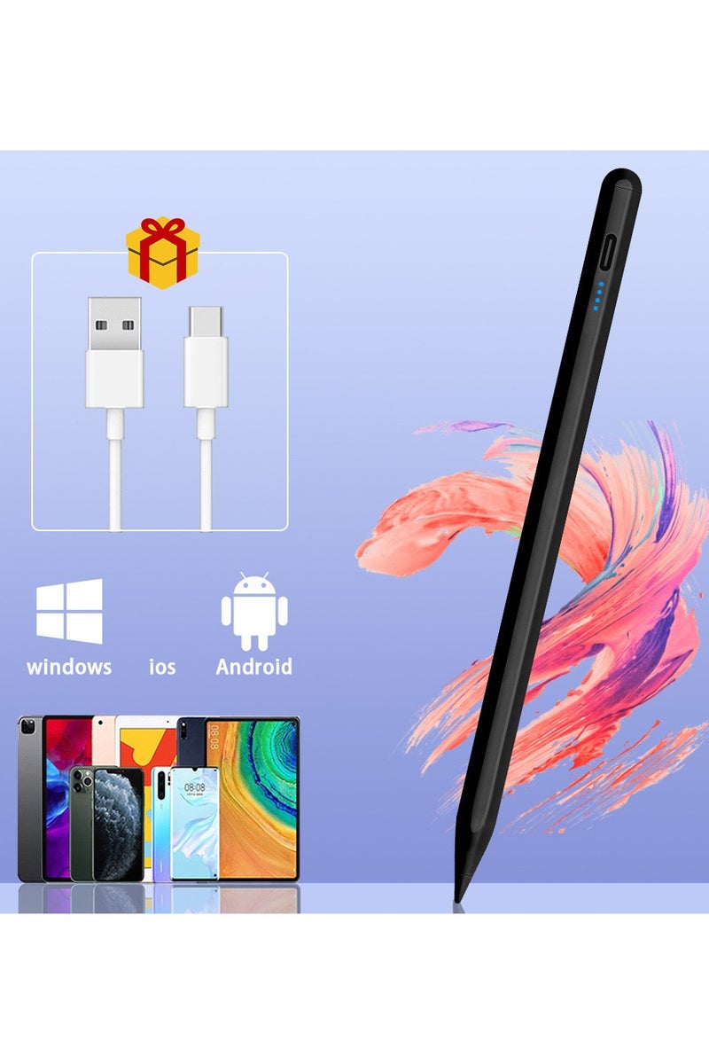 2nd Generation Stylus Pen with Wireless Charging Pencil Pro Plus For Apple iPad Pro 11/12.9, iPad Mini 6, iPad Air 4/5, compatible with iPads Air/Mini/Pro 2023 and below - Black Edition - Image 2