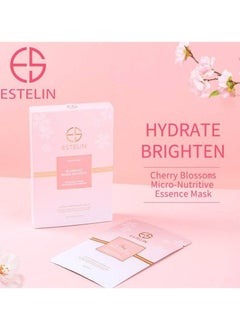 ESTELIN Cherry Blossoms Micro-Nutritive Essence Mask 25g*5pcs  - Image 1