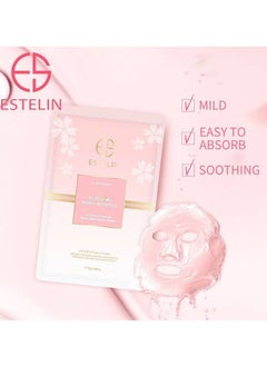 ESTELIN Cherry Blossoms Micro-Nutritive Essence Mask 25g*5pcs  - Image 3
