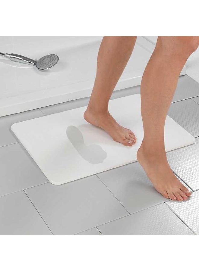 وينكو سيمي سجادة حمام  مضادة للانزلاق سريعة الجفاف باللون الأبيض 60 × 39 سم 24935100 - Image 4