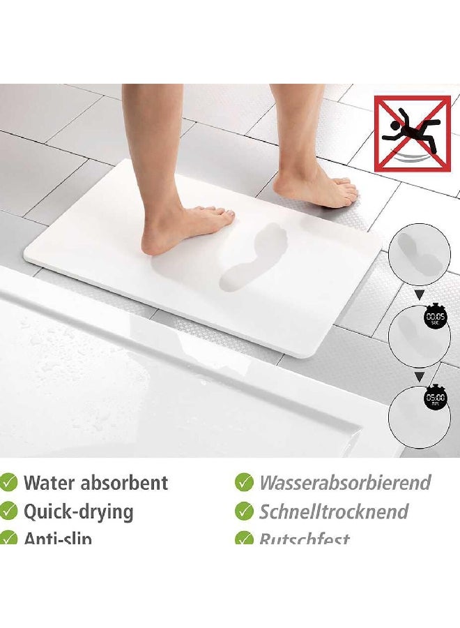 وينكو سيمي سجادة حمام  مضادة للانزلاق سريعة الجفاف باللون الأبيض 60 × 39 سم 24935100 - Image 5