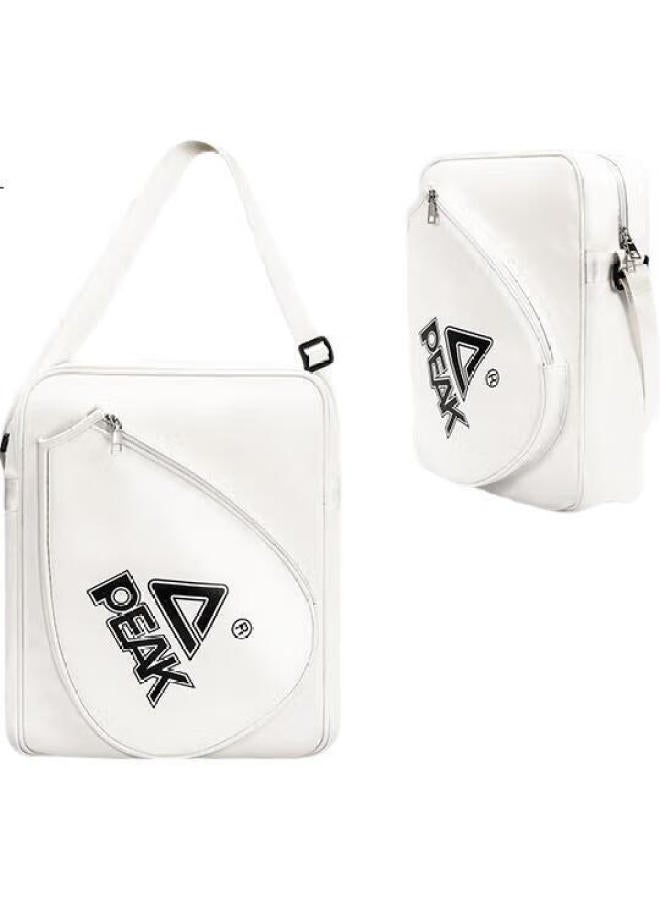 Peak Badminton Bag, Single Shoulder Large Capacity Sports Bag, White - Image 3