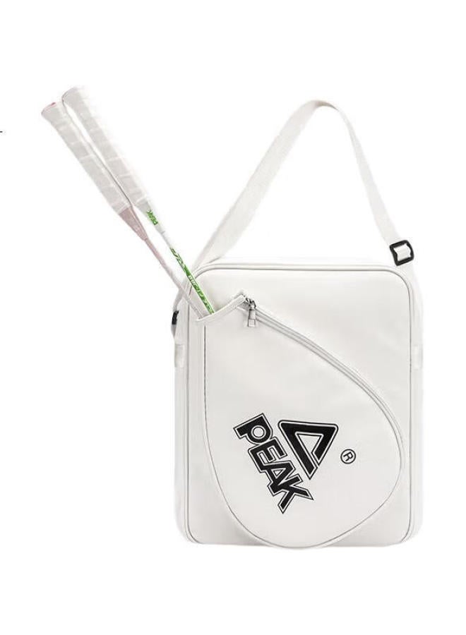 Peak Badminton Bag, Single Shoulder Large Capacity Sports Bag, White - Image 1