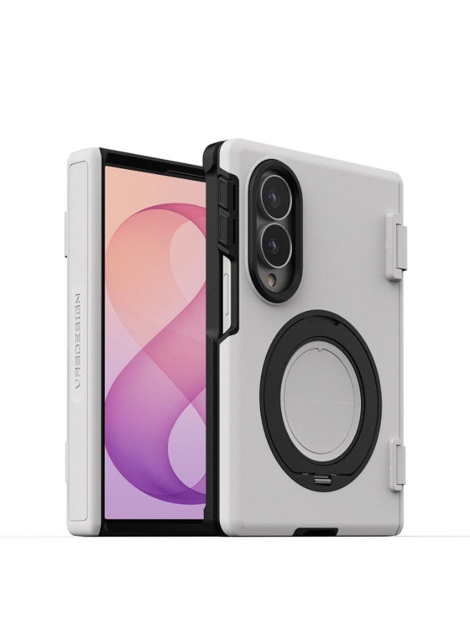 Quickstand Pro Samsung Galaxy Z Fold 8 Case Cover (MagSafe Compatible) with Rotating Magnetic Stand - Cream