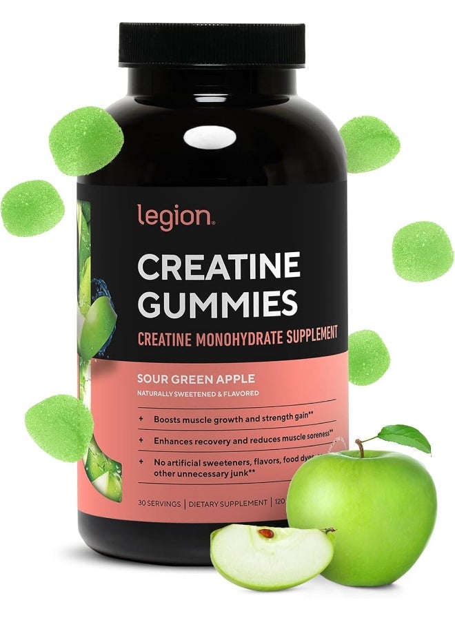 Legion Creatine Monohydrate Gummies - Clean Creatine Chewables For Muscle Gain, Improving Endurance And Post Workout Recovery - Image 1