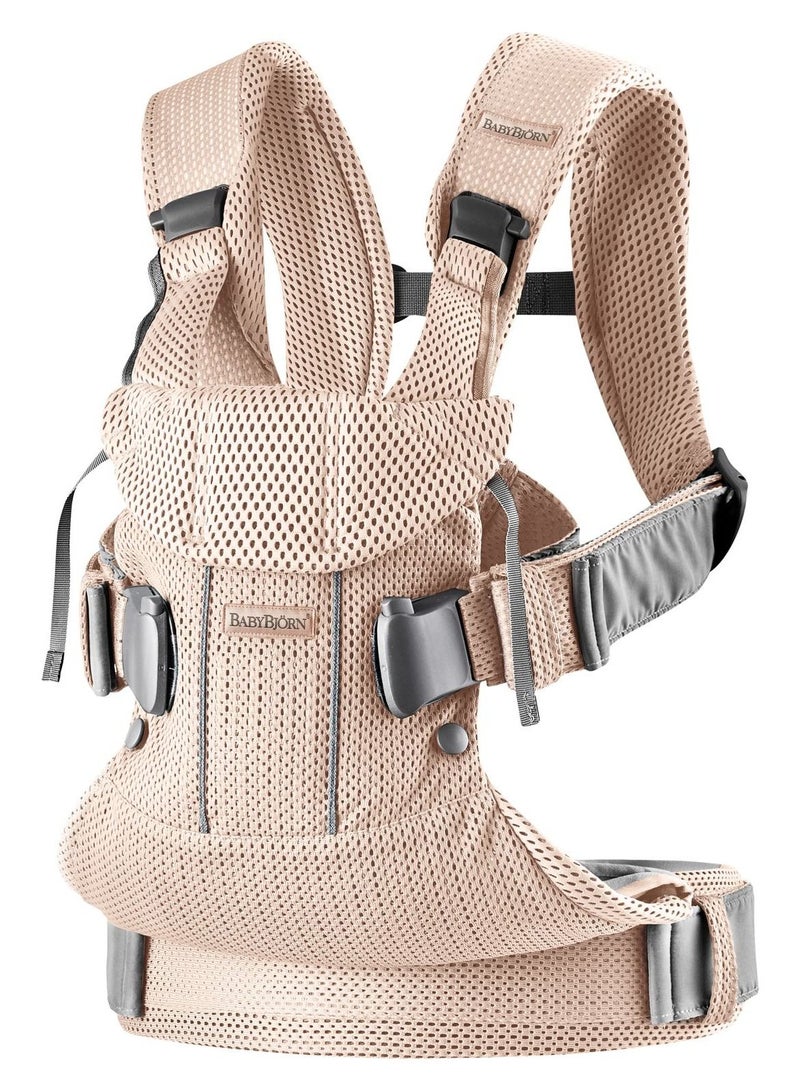 BABYBJORN حامل شبكي ثلاثي الأبعاد للأطفال لون وردي لؤلؤي - Image 1